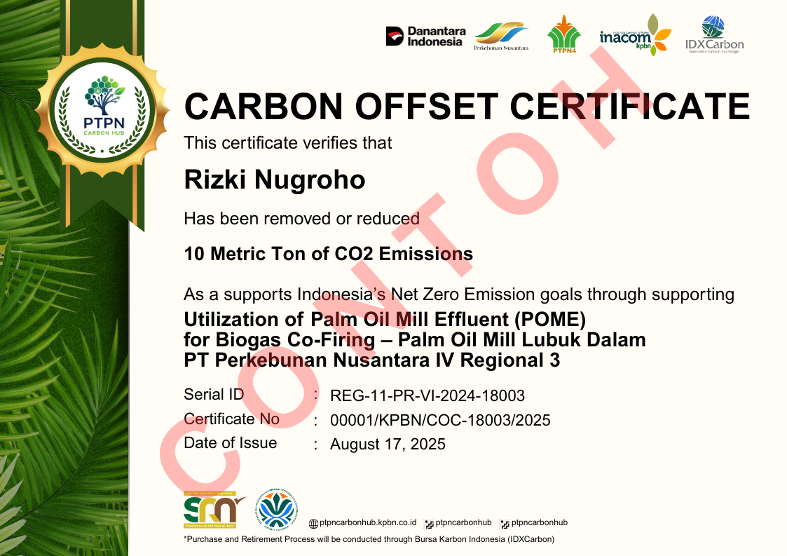 Sertifikat Karbon