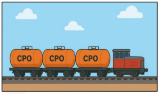 Pengiriman Produk dengan Kereta Angkut Barang